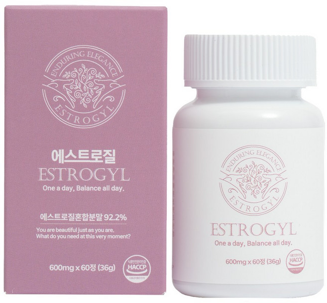 에스트로질 미네랄 유산균, 1개, 60정