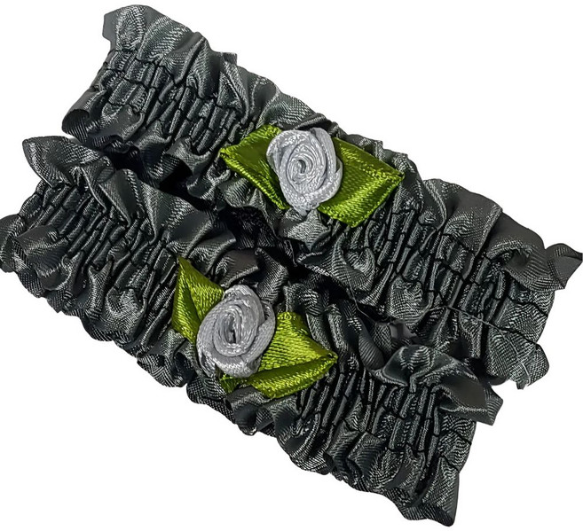 암밴드 셔츠용 스프링 Y밴드 신사 숙녀 액세서리, 그레이, 1세트, 새틴로즈