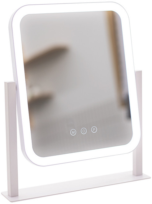 비욘드퍼니싱 LED 화장대 탁상 거울, 1개, 라운드 LED라인조명