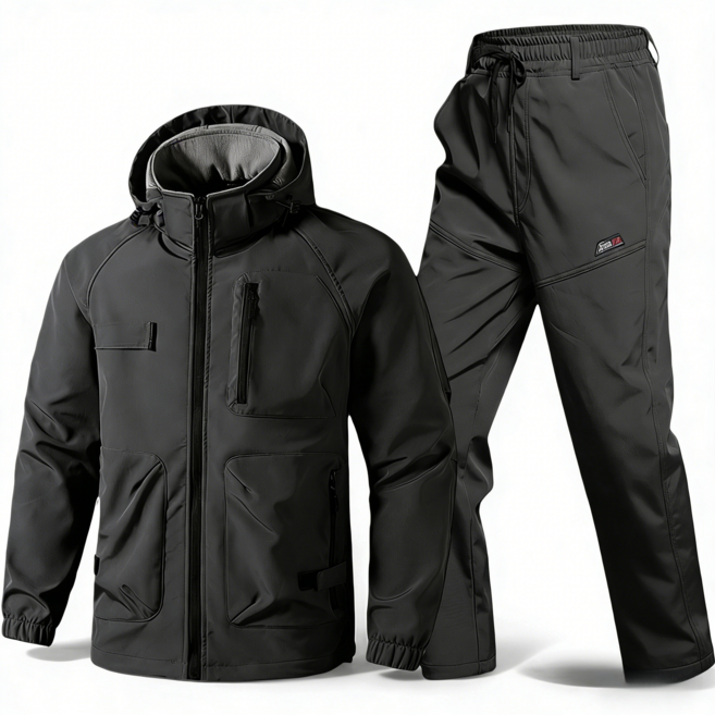 BHARAN 겨울 작업복 세트 기모 상의 하의 방한복 워크웨어 용접복 상하의세트