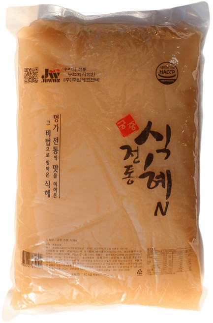 옛날 시원한 단지식혜 대용량 단술 10kg (파우치형) 업소용 뷔페용 비프먹방, 1개