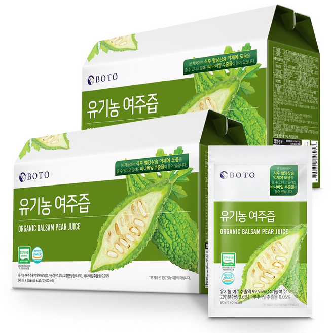 보뚜 유기농 여주즙, 2.4L, 2개