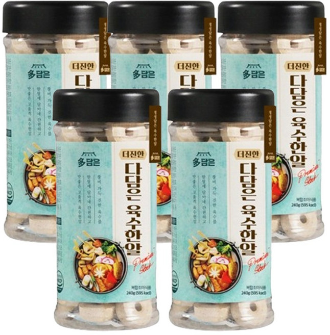 다담은 더진한 육수한알 멸치맛, 240g, 5개