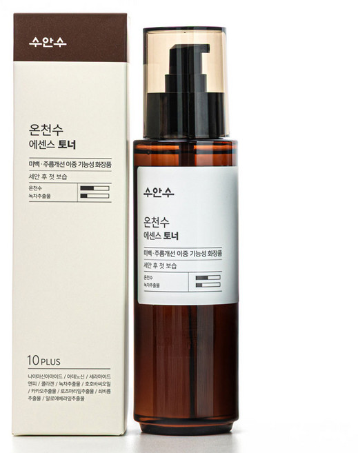 에네스티 수안수 수안보 온천수 화장품 주름개선 미백 화이트닝 기능성 에센스 토너