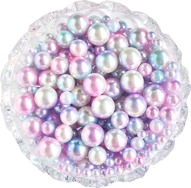 오로라진주 200P 데코촬영진주 4미리 6미리 8미리 10미리 4가지 사이즈 조합 진주알 인어진주 촬영소품진주, 러블리퍼플, 1개