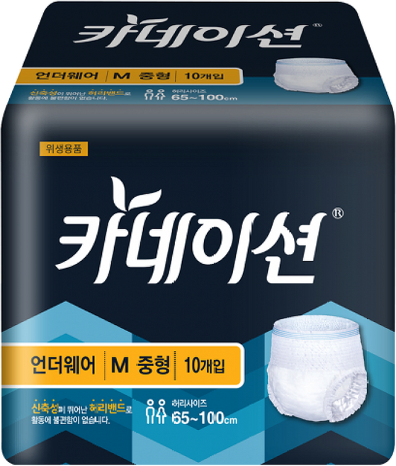 카네이션 팬티기저귀 중형 성인기저귀 언더웨어, 8개, 10개입