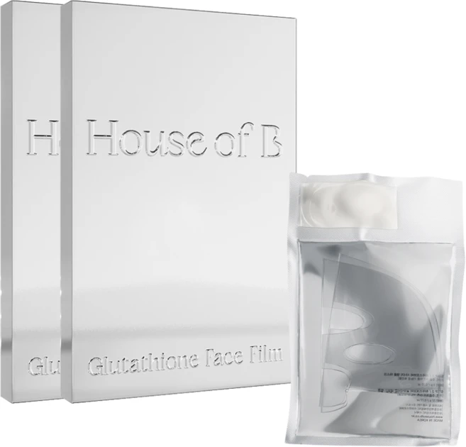 99% 고순도 글루타치온 함유 / 하우스오브비 글루타치온 페이스 필름, 2개, 3개입 - 쿠팡