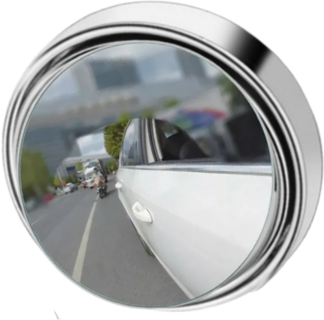 아롱달 협력업체 사이드 미러 보조 거울 동글 동글 하고 각도도 조절되는 거울 사각지대 안녕, 1개, 은은한 실버 2개 세트