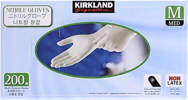 커클랜드 니트릴 다용도 장갑 중형 200매, M, 1개, 200개입