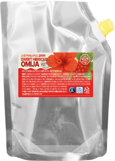 스윗히비스커스 오미자 완제품 1리터, 1개, 1개입, 1L