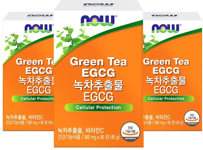 나우푸드 녹차추출물 EGCG 90정 카테킨 다이어트 3박스 3개월분 - 쿠팡