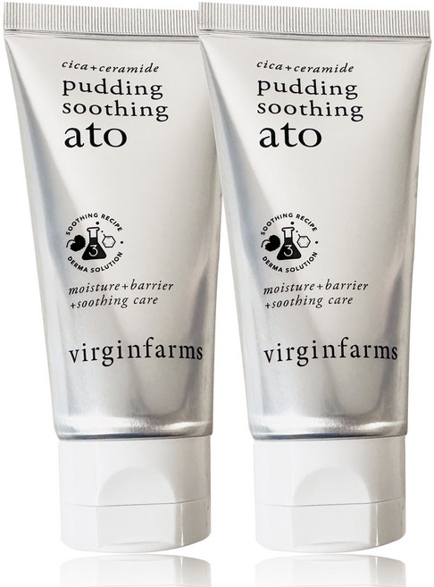 [1+1 버진팜스 본사정품] 아토 피부 가려움 두드러기 붉은기 트러블 진정 수분 보습 장벽 특허 아토크림 50ml 2개