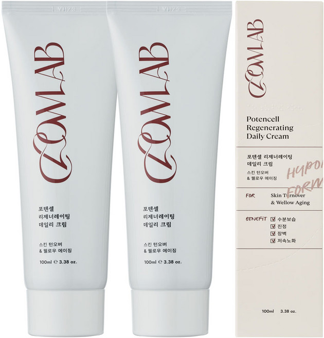 포텐셀 재생크림 병풀 시카 피부과 레이저 시술후 점뺀후 진정 케어 보습 장벽 탄력 주름 미백 올인원 크림, 2개, 100ml