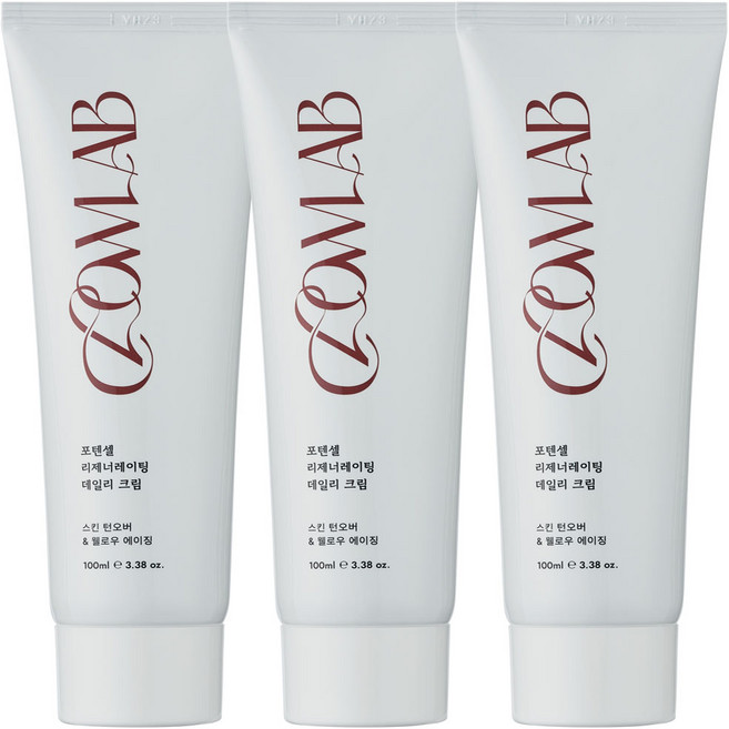포텐셀 재생크림 병풀 시카 피부과 레이저 시술후 점뺀후 진정 케어 보습 장벽 탄력 주름 미백 올인원 크림, 3개, 100ml