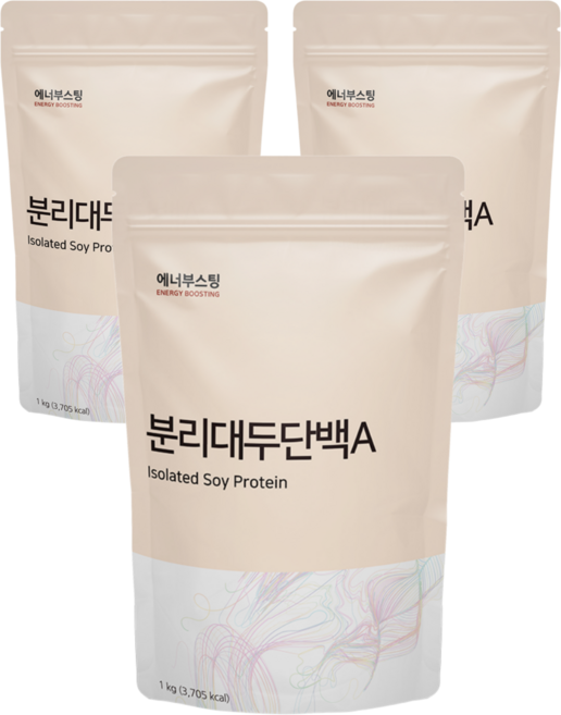 분리대두단백 식물성 ISP 단백질 파우더, 1kg, 3개