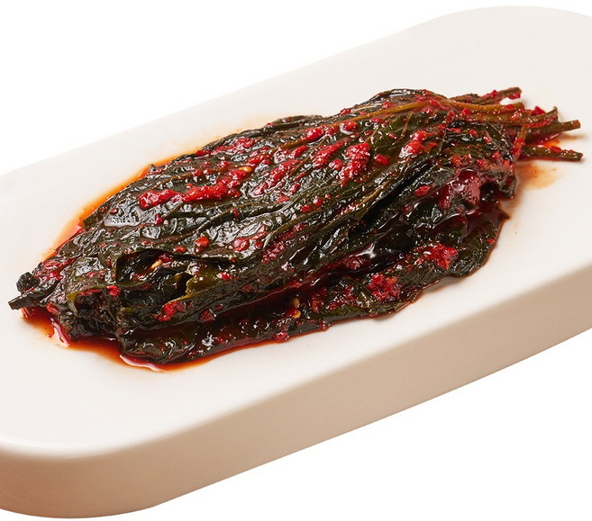 [엠마홈] 밥도둑 반찬 양념깻잎 장아찌 국내가공, 500g, 1개