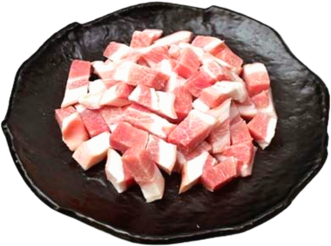 (내일도착) 미트컷 한돈 찌개용, 3개, 1kg