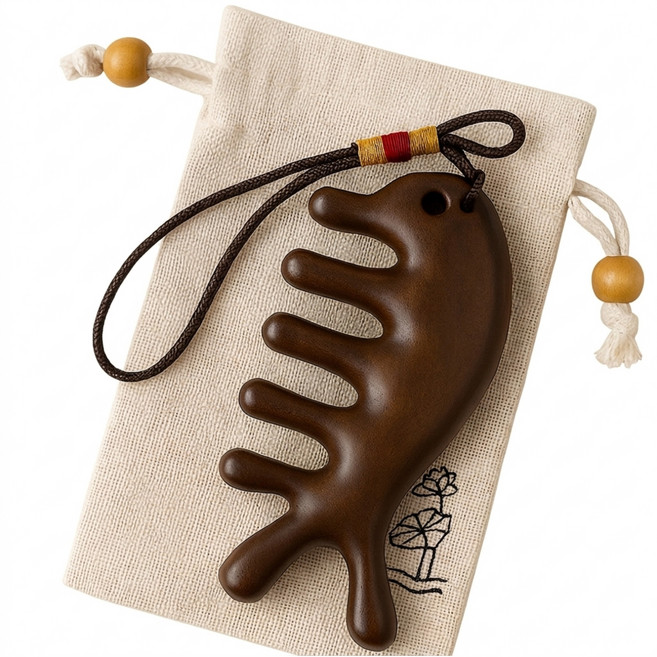 멜토르 괄사마사지 괄사 바디괄사마사지기 얼굴괄사 두피마사지기 머리마사지, 우드, 1개