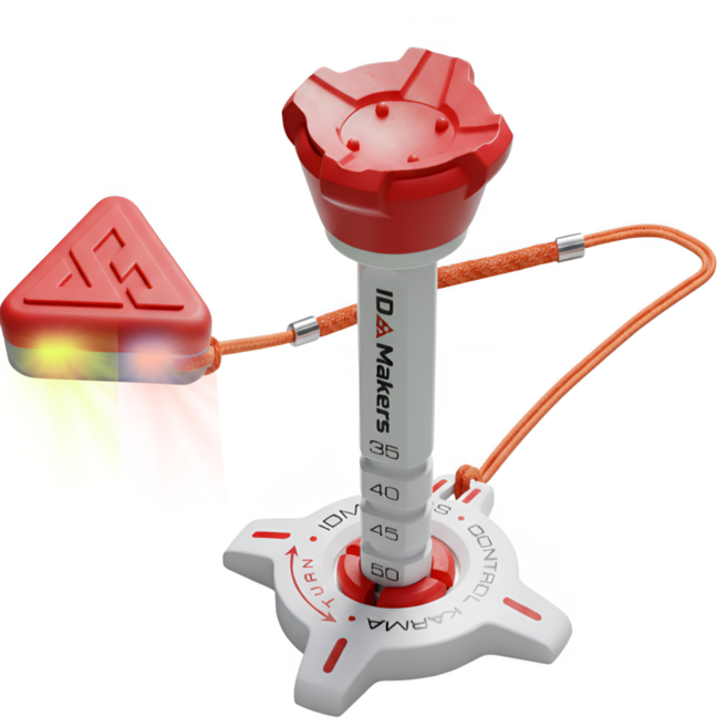 부티나 골프 티꽂이 분실방지 높이조절 골프티+ LED 티걸이 세트 라운딩 악세사리, 티걸이 포함 레드, 1개