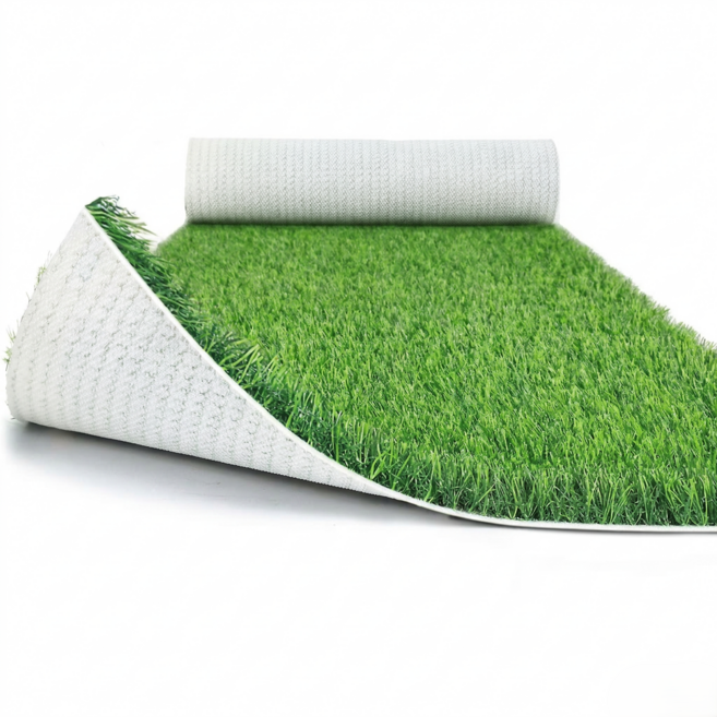 Ellow 가루없는 프리미엄 인조잔디 화이트 TPE 매트 20mm 베란다 테라스 인테리어 잔디, 1m X 4m 프리미엄 화이트, 1개