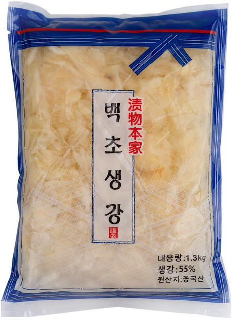 백초생강 1.3kg 토호 초생강 초절임 일식 반찬 백생강 생강절임, 1개