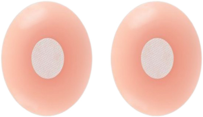 아젤시 남여공용 자국없는 실리콘 방수 니플패치 12P, 1개