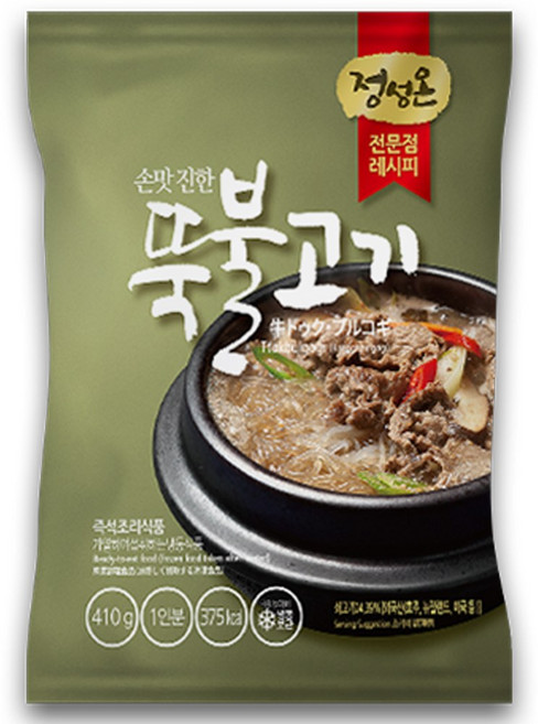 초원식품 정성온 뚝불고기 냉동, 20개, 410g