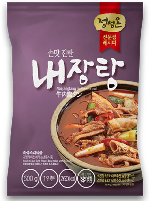 초원식품 정성온 내장탕 냉동, 600g, 15개