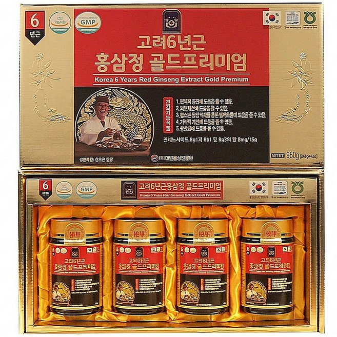홈쇼핑상품정품 김오곤 고려6년근 홍삼정골드 프리미엄 홍삼진액 /2세트이상 구매시 알부민 1박스 증정, 1세트, 960정