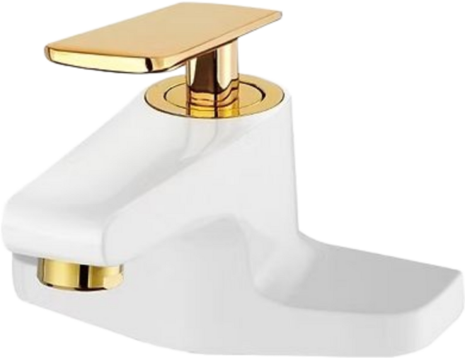 국산 카프리 투홀 세면대수전 세트 화이트골드, 1개