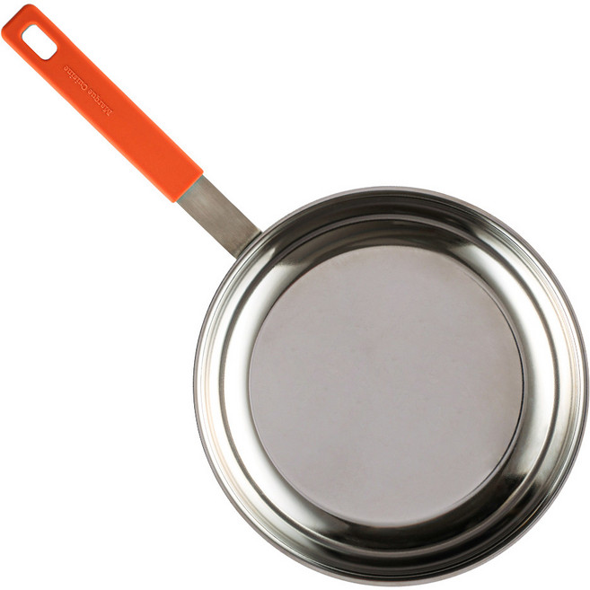 마르쿠진 인덕션 겸용 무연마제 통5중 316 스테인리스 후라이팬 + 실리콘 손잡이 커버 세트 벨벳레드, 1개, 28cm