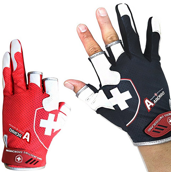 몽크로스 3컷 낚시장갑 GC-301NW, 혼합 색상