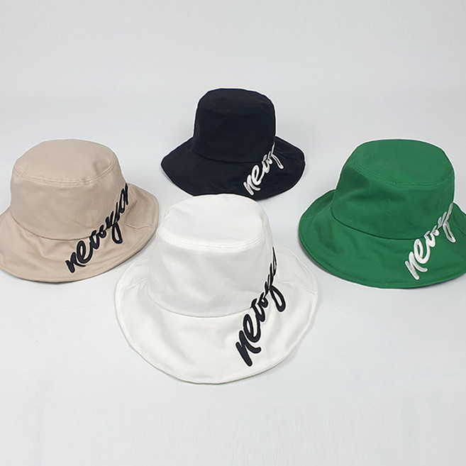 아크나인 여성 골프 레터링 벙거지 모자 얼굴 소멸 버킷햇 골프웨어