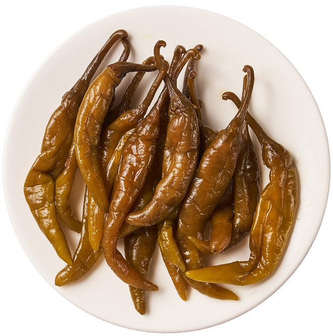 [엠마홈] 밥도둑 반찬 아삭 고추장아찌 국내가공, 3개, 1kg