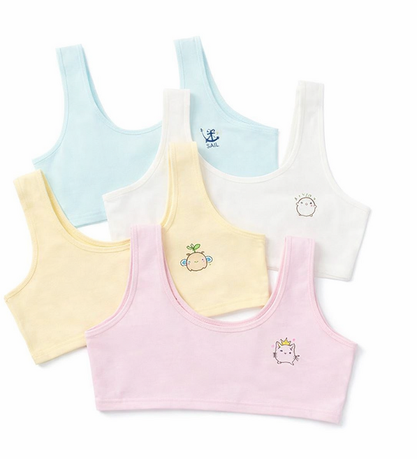 하랑키즈 주니어 브라 4종 세트 S M L 1단계 초등학생