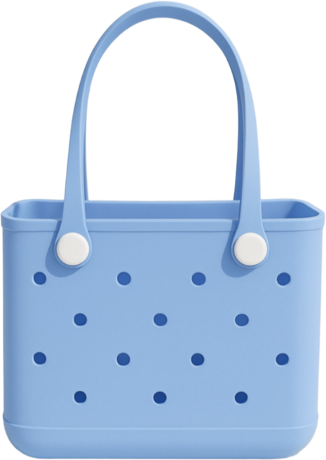조온하루 실리콘 다용도 EVA 목욕바구니 비치백, 스카이블루