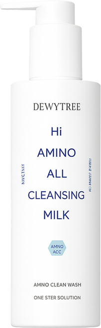 [듀이트리] 올리브영 1위 하이 아미노 올 클렌징 밀크 400ml 안티폴루션 선크림 10ml 증정, 1개