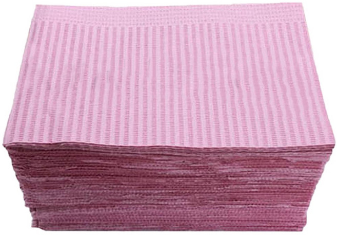 일회용 위생 방수지 에이프런 핑크 125매, 1개