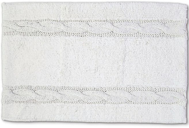 코튼위브 욕실발매트 화장실 발매트 주방 매트 부엌 면 100%, 아이보리