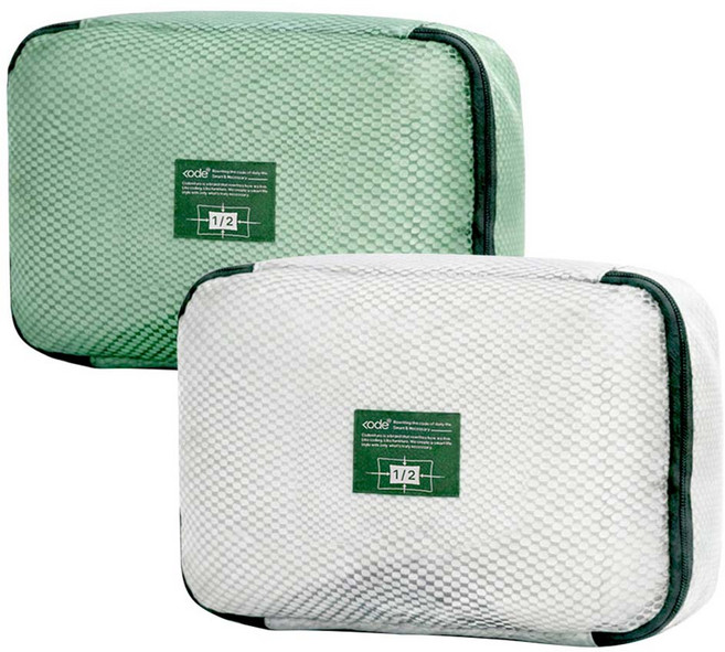 코드니처 대형 베개 빨아망 2중 세탁망, 1세트, 그린+화이트