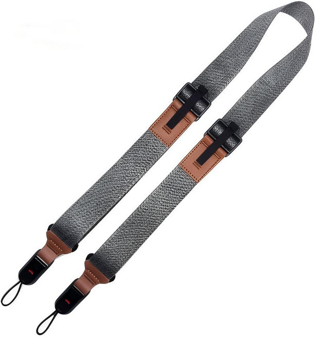 CHILL LIGHT 숄더 감압 스트랩 퀵 릴리즈 퀵 장착 플레이트 소니 캐논 후지 니콘 등 다양한 카메라 호환 크로스 스트랩 손목 밴드, 1개, 실버 그레이