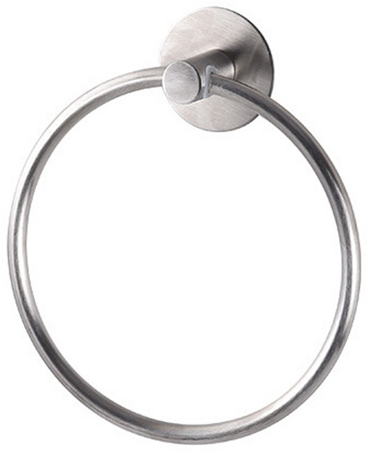 스텐304 원형 수건걸이 욕실 주방 무타공 타월 타올 걸이, 스텐304 원형수건걸이, 1개