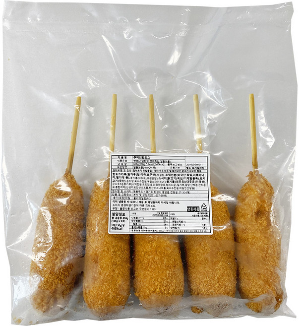 명품푸드 옛날핫도그 130g x 5개입 650g, 1개