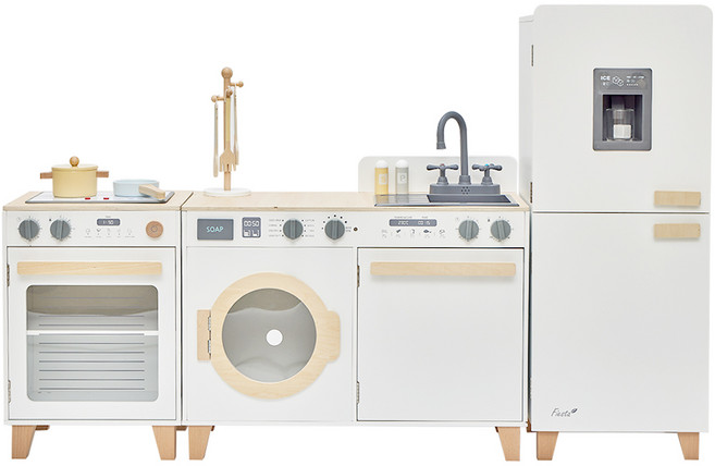 피에스타 원목 주방놀이 우든쉐프 우디화이트, 단품