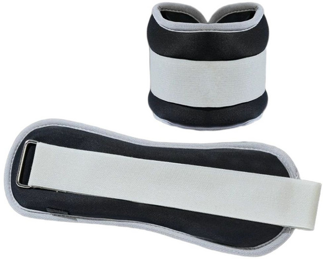 손목 발목 중량밴드 모래주머니 0.5kg 2개입, 검정색