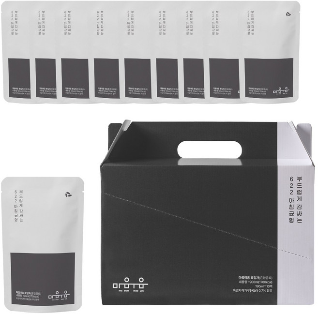 정품 마음미음 영양균형미음 흑임자맛, 10개, 190ml