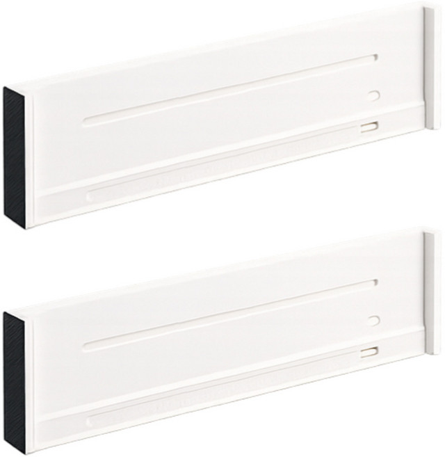 바이빈 길이조절 서랍 정리 책장 칸막이, 2개, 화이트 M