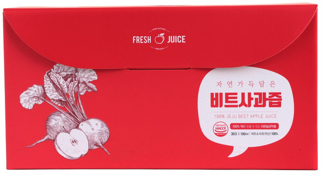 HACCP인증 물없이 착즙한 건강즙 과채주스, 100ml, 30포