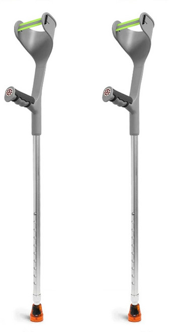 라이프엠디 1+1 접이식 엘보 클러치 목발 팔꿈치 지지 보행 보조 기구 높이 조절 미끄럼 방지 워킹 스틱 초경량 휴대용 엘보우 지팡이, 2개