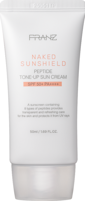 프란츠 네이키드 선쉴드 톤업 선크림 50ml 화사톤업 수분선크림, 1개